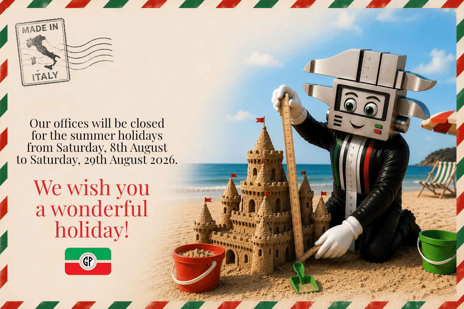 We are closed for summer holidays from Monday August 4th till Saturday August 23rd.