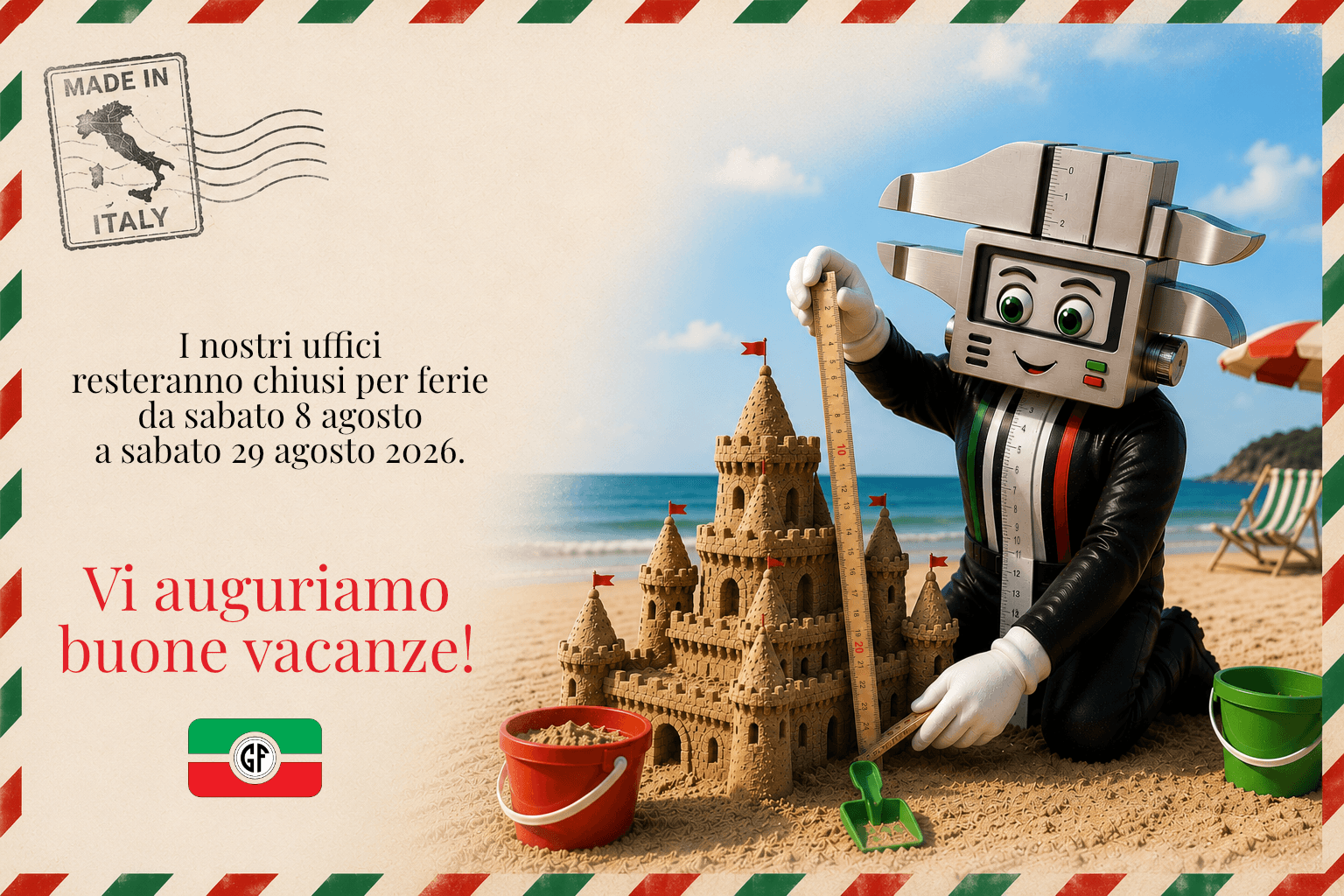 Chiusura estiva 2025 da lunedì 4 agosto a sabato 23 agosto